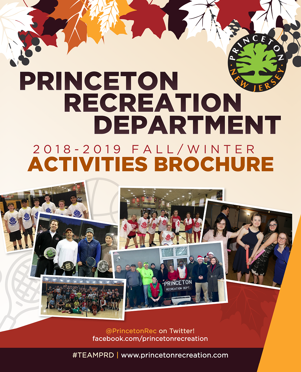 Brochure Cover | Princeton Recreation Department - Fall 2018