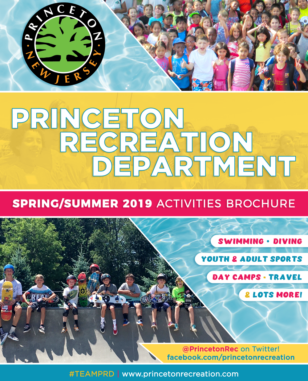 Brochure Cover | Princeton Recreation Department - Summer 2019